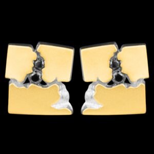 Natural 4mm Black Spinel Earring Handmade in Sterling Silver 925